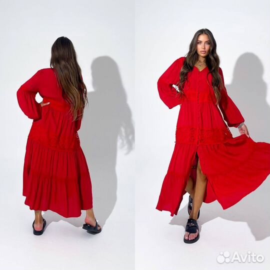 Платье хлопок