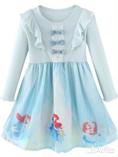 Платье с русалочкой рапунцель