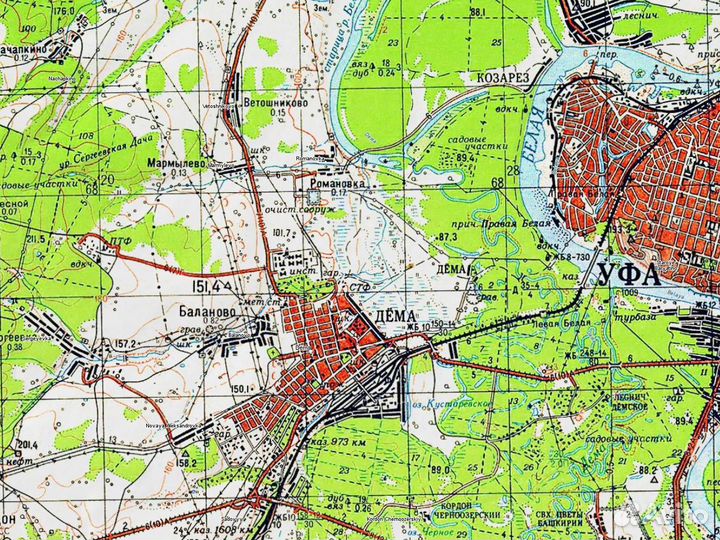 Топографические карты Башкортостана для Garmin