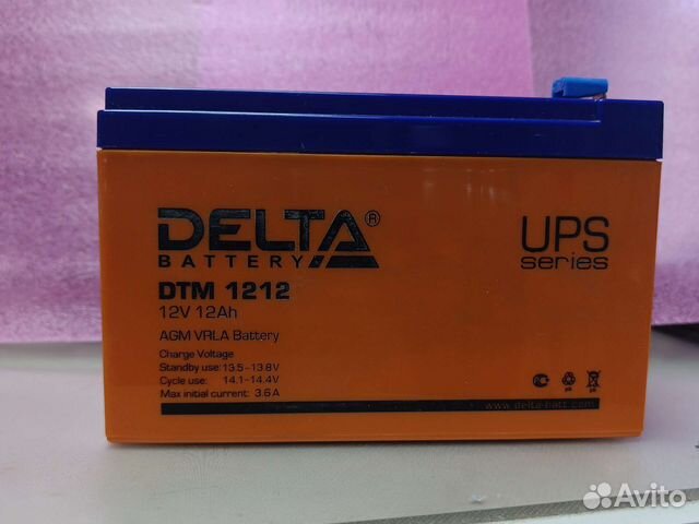 Новая Аккумуляторная батарея Delta DTM 1212