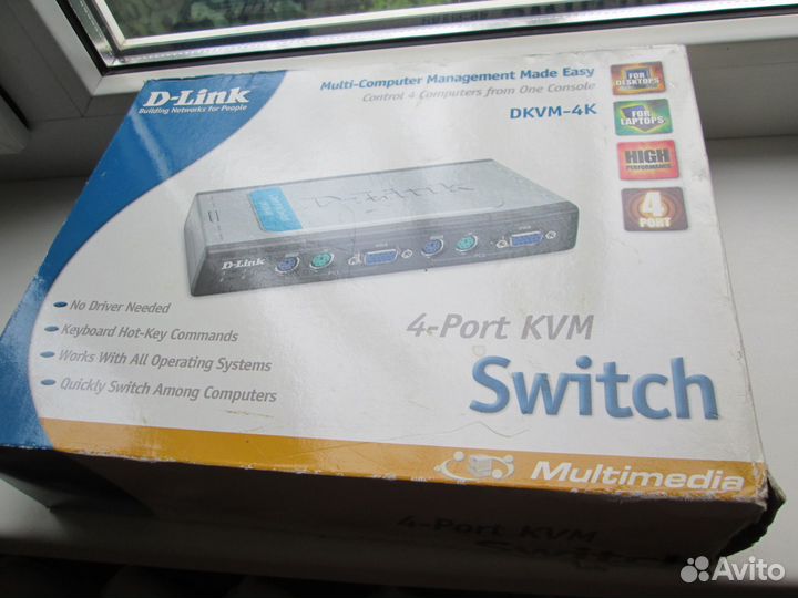 Свич D-link 4 Port KVM pkvm-4K