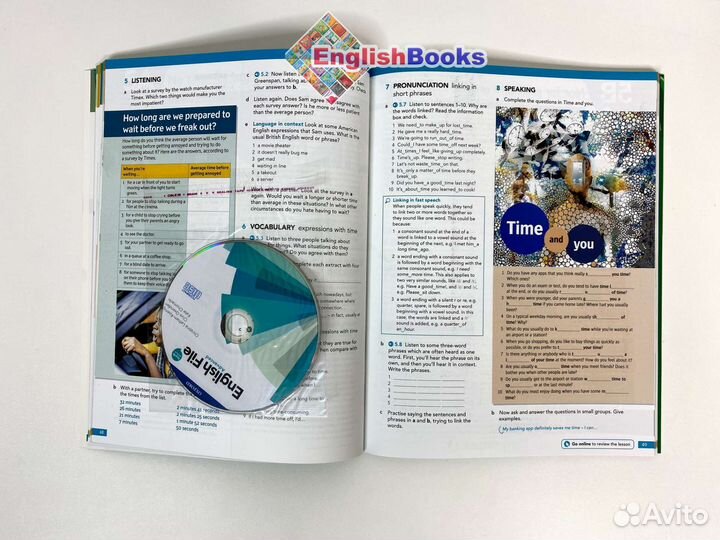 English file 4ed advanced комплект (sb,wb,cd)новый