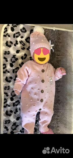 Вязаный комбинезон 62