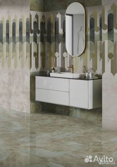 Керамическая плитка Джардини серый темный глянц