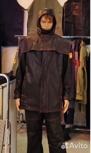 Кожаный/спилковый/велюр костюм сварщика