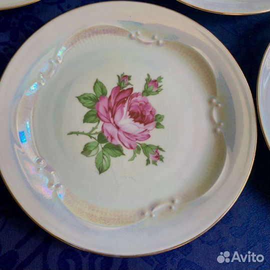 Чайный сервиз ГДР Weisswasser Роза