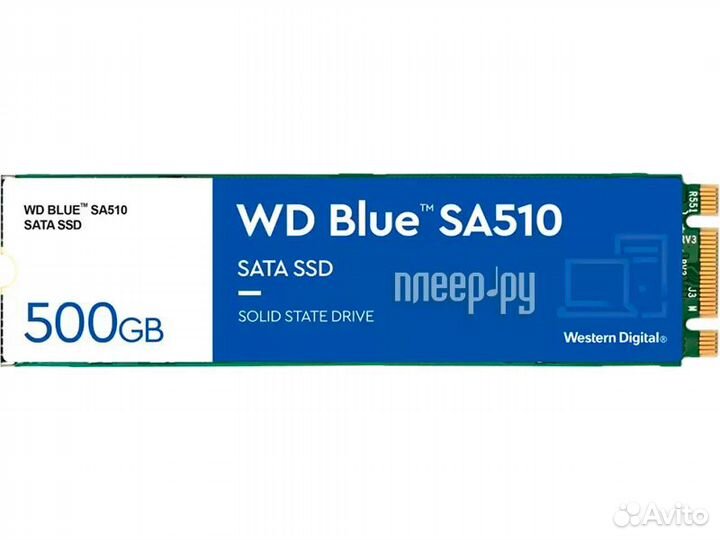 Western Digital 500 гб M.2 WDS500G3B0B Blue