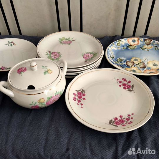 Винтаж:блюда Чайка Kahla фарфор