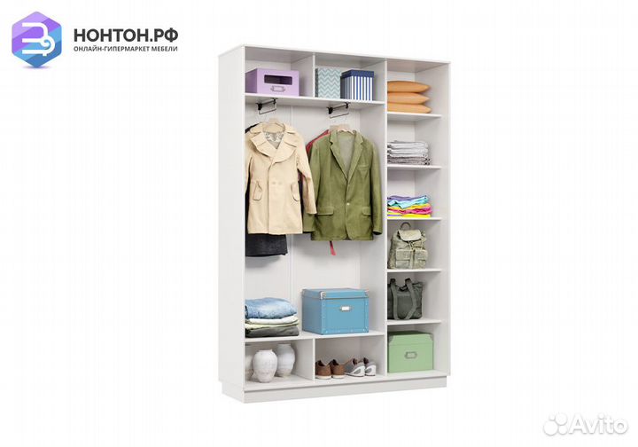 Шкаф-купе двухдверный Саргас белый