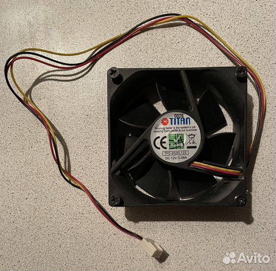 Кулер процеccорный Titan TFD-8025L12S