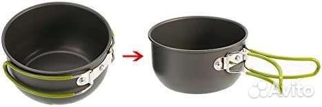 Набор посуды для похода, котелок