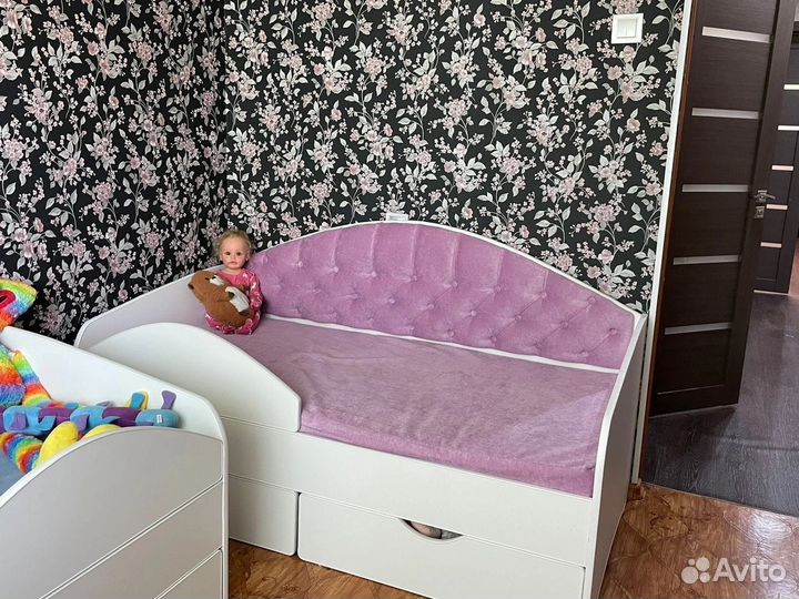 Детская кровать с каретной стяжкой Мечта