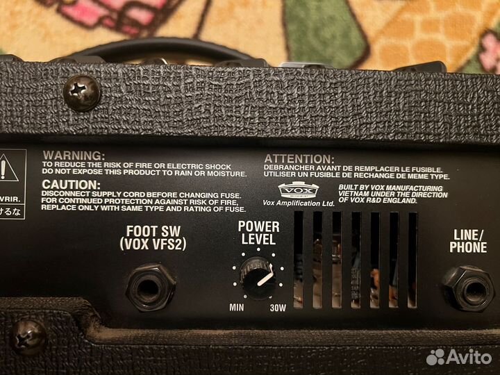 Гитарный комбик vox