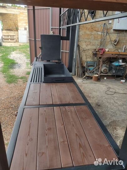 Мангал коптильня смокер, мангальный комплекс