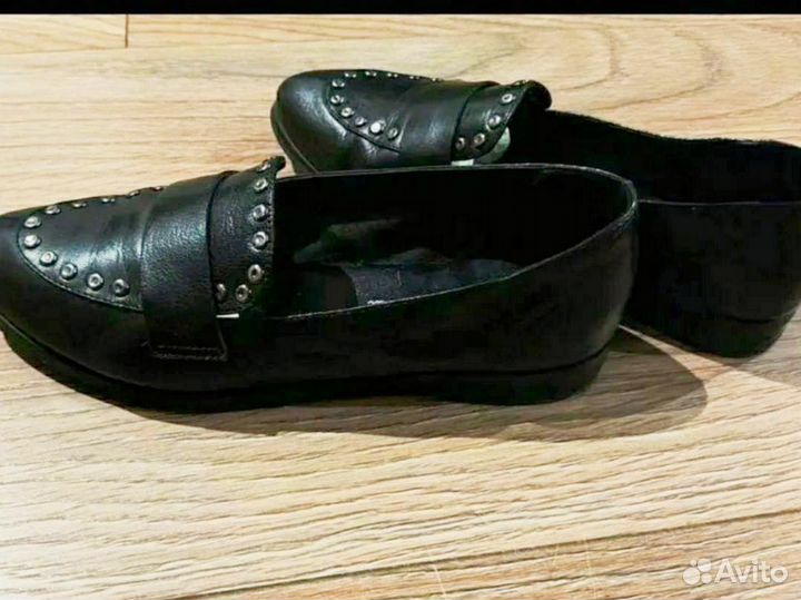Женские лоферы кожаные 36 размер