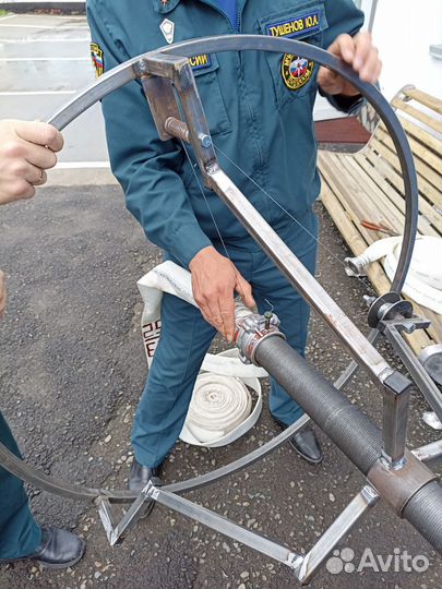 Станок для ремонта, навязки пожарных рукавов