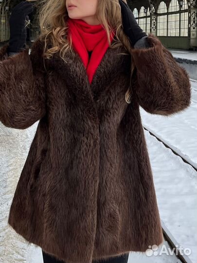 Шуба из бобра натуральная