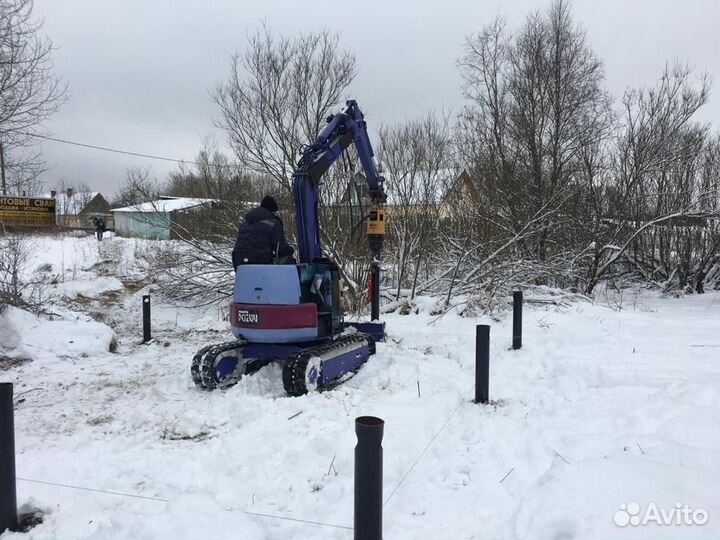 Фундамент свайный-винтовой под ключ