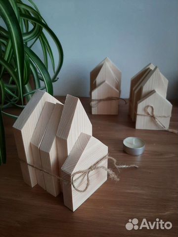 Деревянные заготовки для творчества Домики