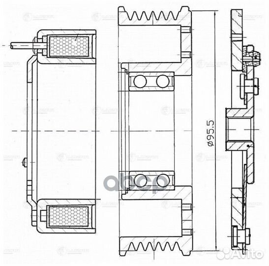 Муфта эл/магн. компрессора кондиц. для а/м Mits
