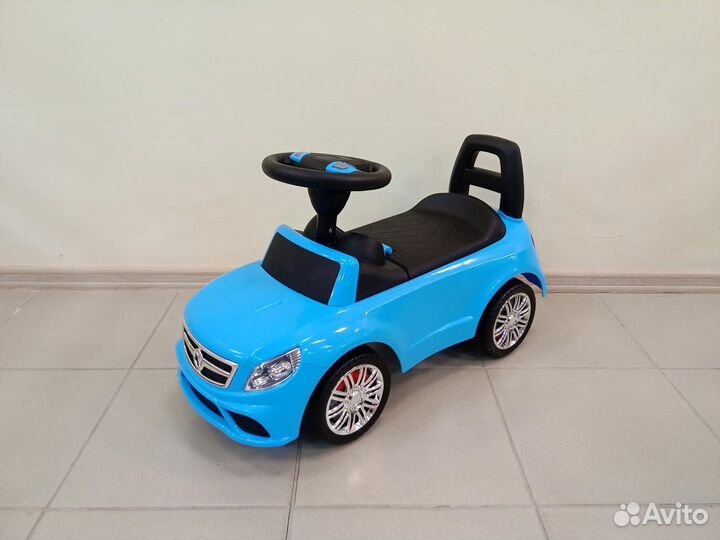 Каталка автомобиль SuperCar №3 голубая /новая