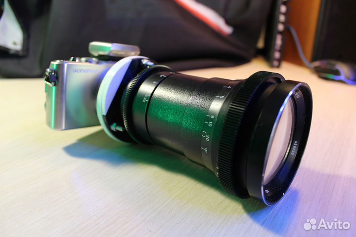 Объектив Метеор-С 2,4/22-89 на Micro Four Thirds