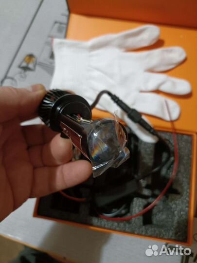 Продам led лампы с мини линзой под цоколь Н7