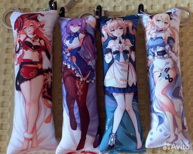 Брелок Дакимакура Геншин Импакт Genshin Impact