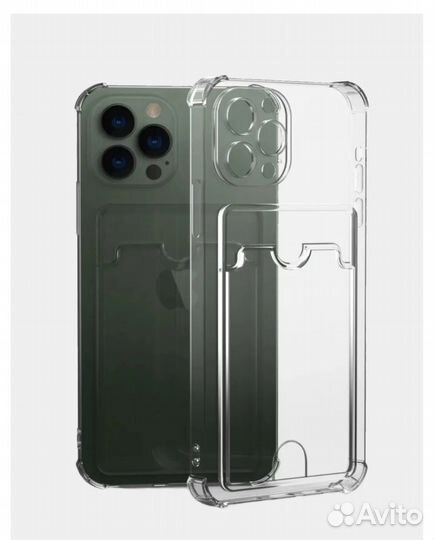 Чехол на iPhone 13 pro max прозрачный