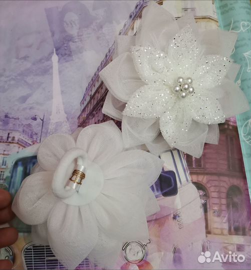 Резинки для волос с цветами