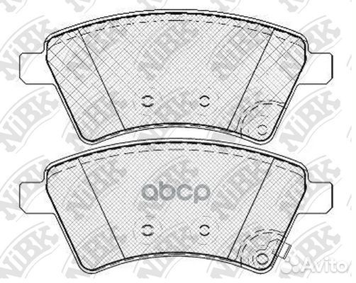 Колодки тормозные дисковые перед PN9803 NiBK