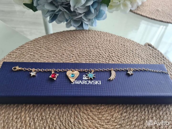 Swarovski браслет с подвесками