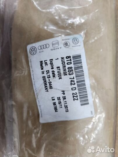 Эмблема audi хром оригинал