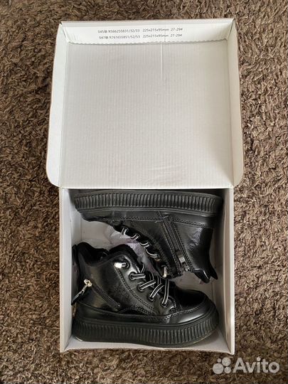 Ботинки на девочку зимние 29