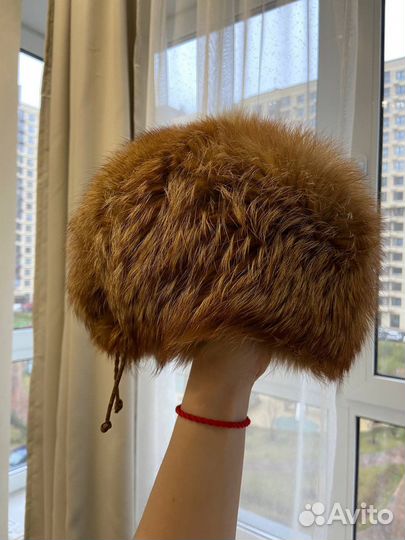 Шапка из натурального меха лисы