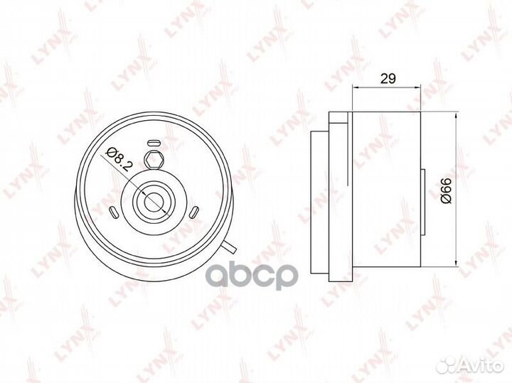 Ролик натяжной ремня грм Chevrolet Aveo 1.4-1.6