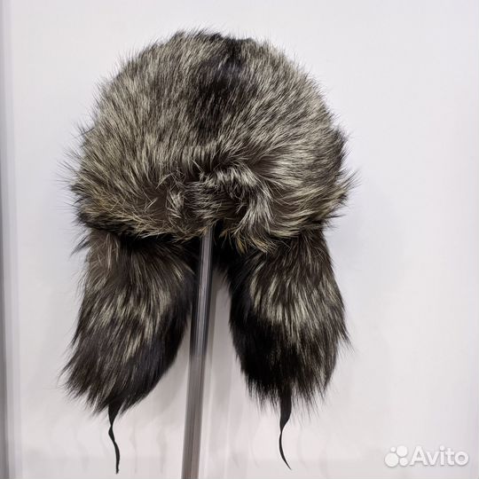 Шапка ушанка из чернобурки