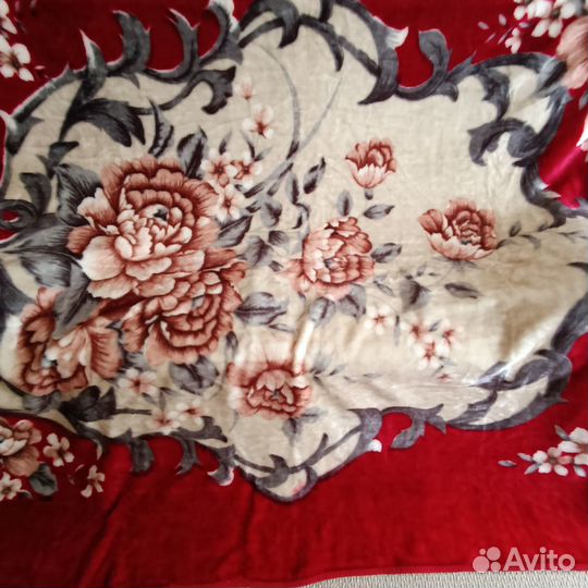 Велюровый плед (покрывало) новый в упаковке