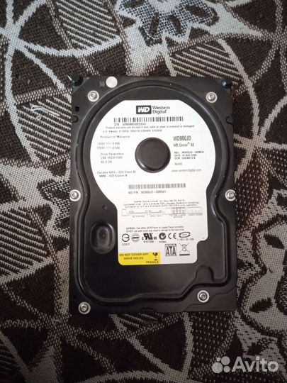 Жёсткий диск Western Digital - wd800jd 80GB