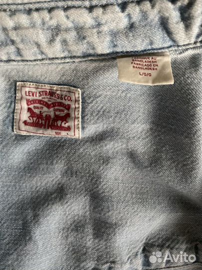 Джинсовая рубашка levis