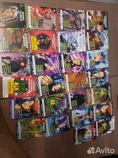 Карточки черепашки ниндзя боевая четверка