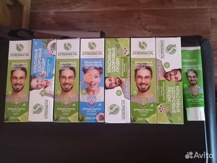 Натуральные органические зубные пасты Synergetic