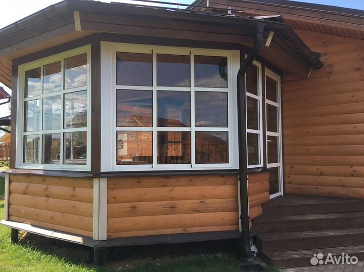 Остекление беседки раздвижное