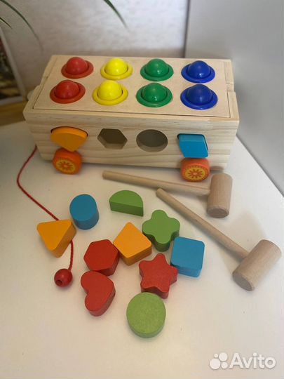 Развивающая деревянная игрушка 3 в 1