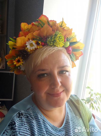 Ободок, кокошник День осени. Карнавальный костюм