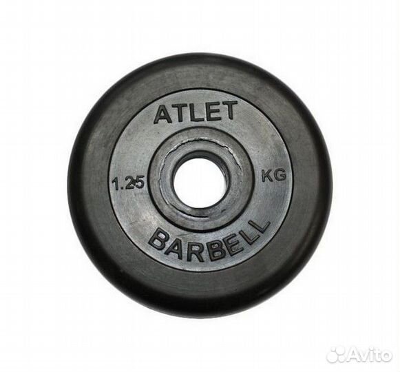 Диск для штанги MB Barbell Atlet 1,25 кг, 51 мм