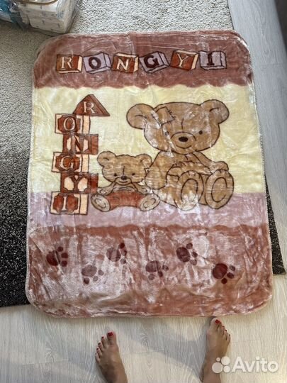 Плед детский плюшевый