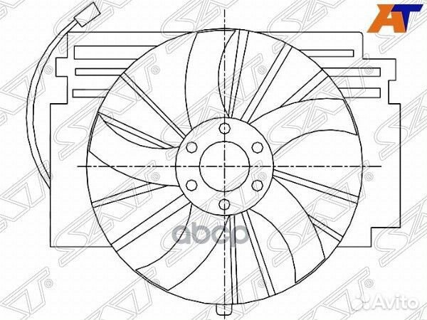 Диффузор радиатора в сборе BMW X5 E53 99-04 ST