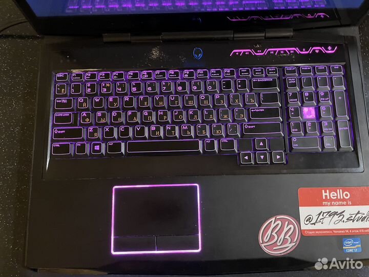 Ноутбук dell alienware (16gb ram,180ssd)