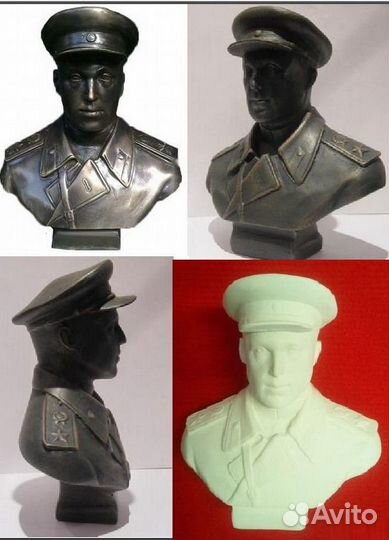 Бюсты Ушакова, Василевского, Рокоссовского, Жукова